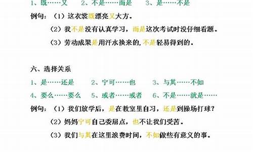 常用关联词语造句大全四年级_常用关联词语造句大全