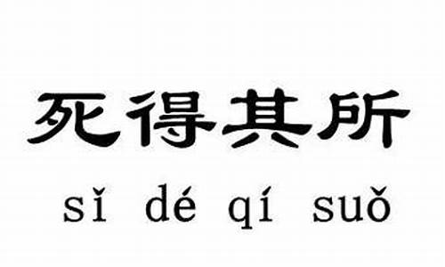 死得其所造句简单_用死得其所造句